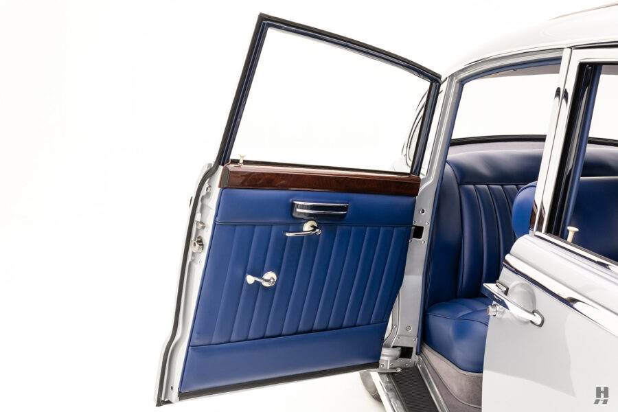 Rear door of antique 1958 BMW 501-8 Sedan for sale by Hyman classic cars